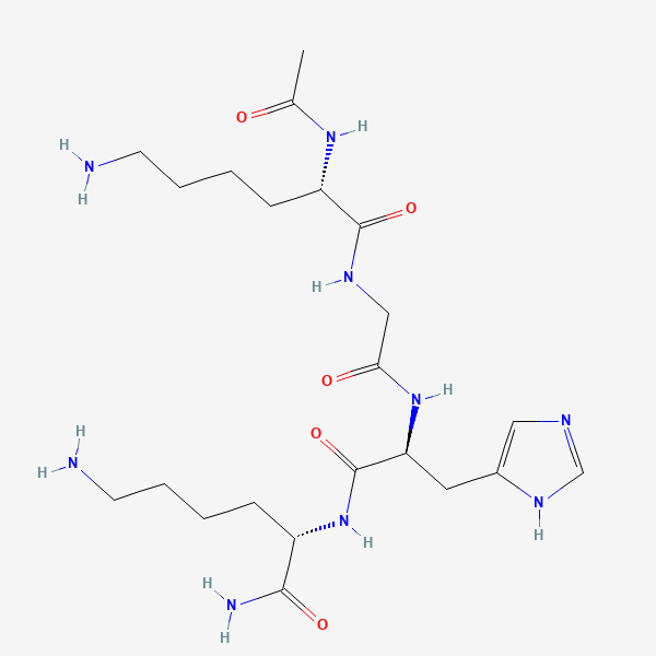 2D chemical structure of Acetyl Tetrapeptide-3 (PubChem CID 11752568)