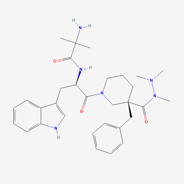 2D chemical structure of Anamorelin (PubChem CID 9828911)