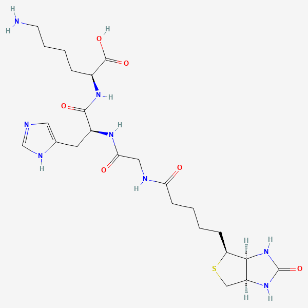 2D chemical structure of Biotinoyl Tripeptide-1 (PubChem CID 11534242)