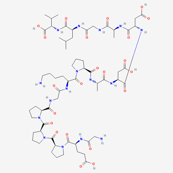 2D chemical structure of BPC-157 (PubChem CID 9941957)