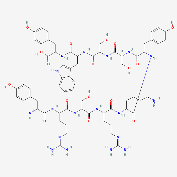 2D chemical structure of Decapeptide-12 (PubChem CID 25087629)