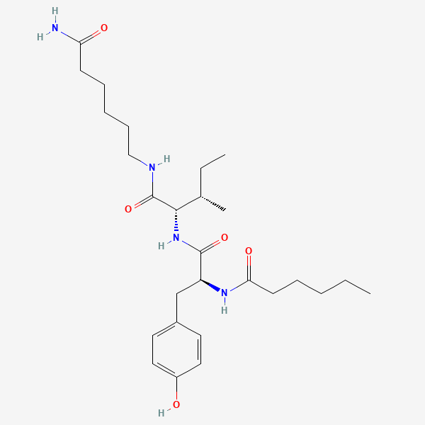 2D chemical structure of Dihexa (PubChem CID 129010512)