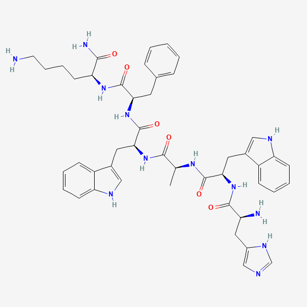 2D chemical structure of GHRP-6 (PubChem CID 9919153)