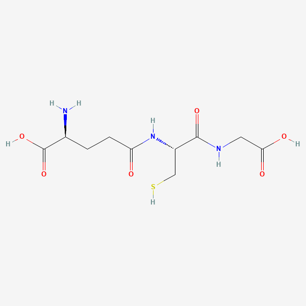 2D chemical structure of Glutathione (PubChem CID 124886)