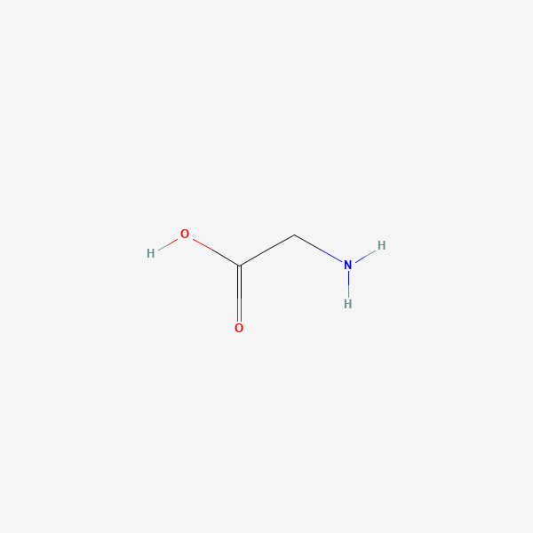 2D chemical structure of Glycine (PubChem CID 750)