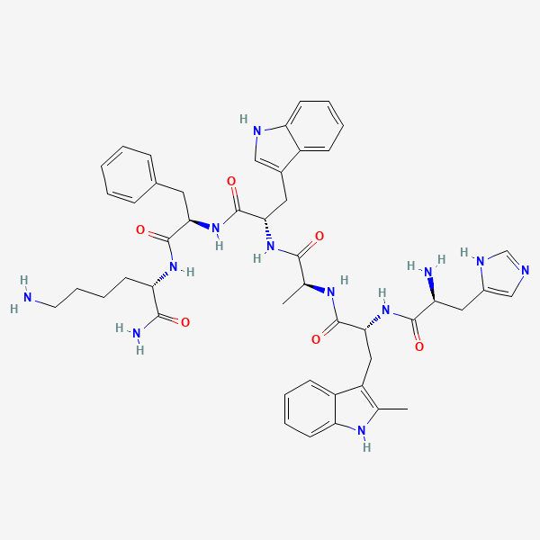 2D chemical structure of Hexarelin (PubChem CID 6918297)