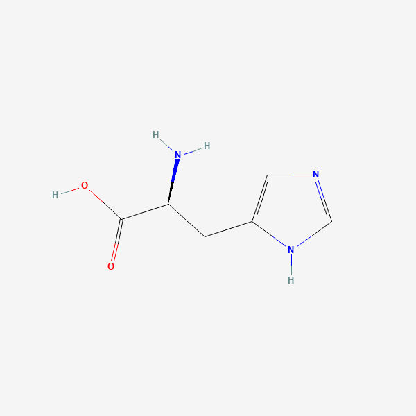 2D chemical structure of L-Histidine (PubChem CID 6274)