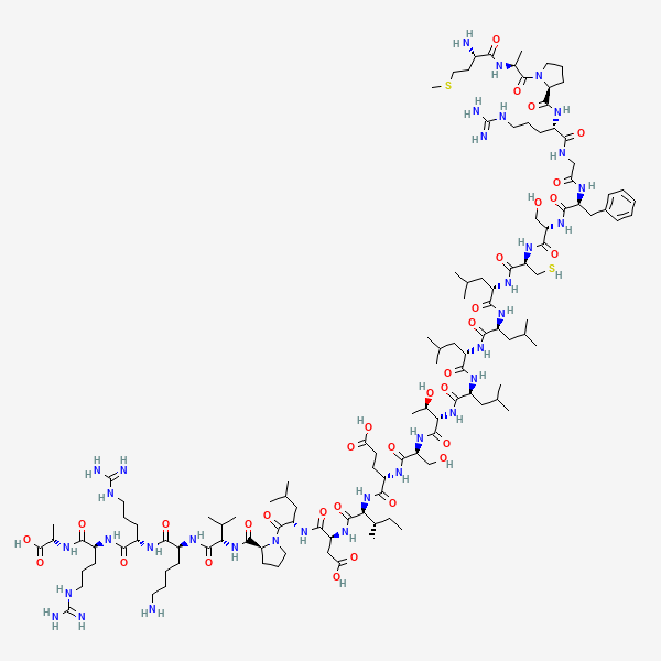 2D chemical structure of Humanin (PubChem CID 16131438)