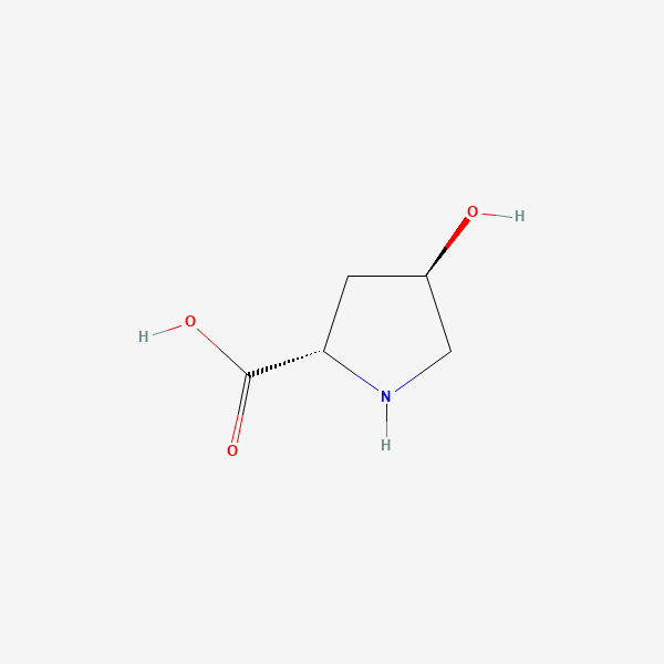 2D chemical structure of Hydroxyproline (PubChem CID 5810)