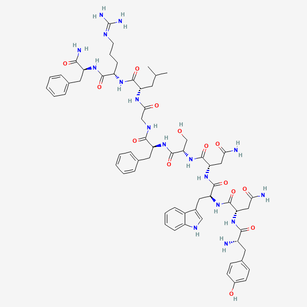 2D chemical structure of Kisspeptin-10 (PubChem CID 25240297)