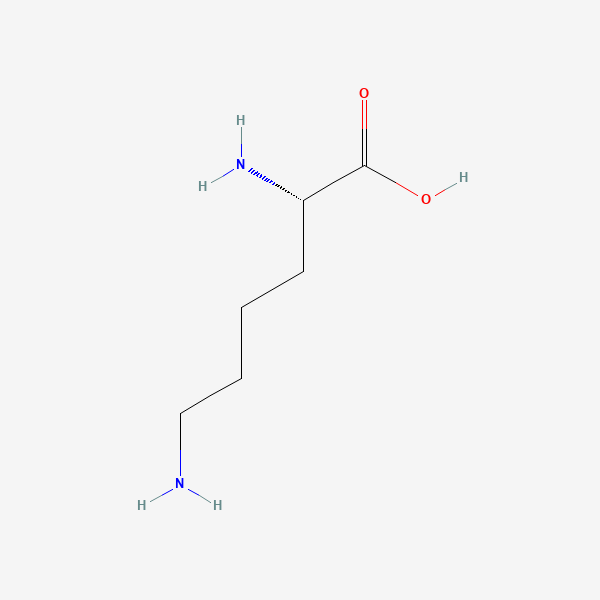 2D chemical structure of L-Lysine (PubChem CID 5962)