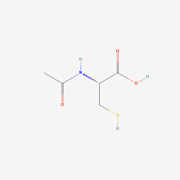 2D chemical structure of NAC (N-acetylcysteine) (PubChem CID 12035)