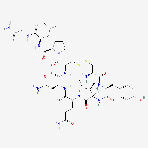 2D chemical structure of Oxytocin (PubChem CID 439302)