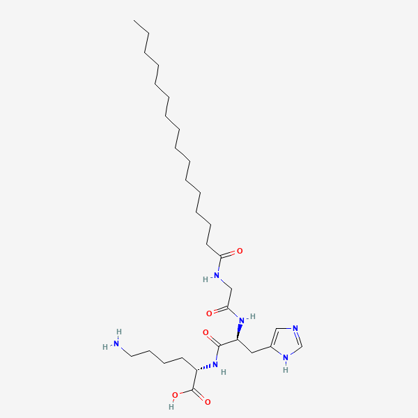 2D chemical structure of Palmitoyl Tripeptide-1 (PubChem CID 10231864)