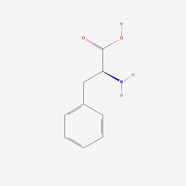 2D chemical structure of L-Phenylalanine (PubChem CID 6140)